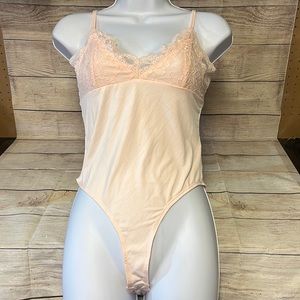 Peach Knit Bodysuit (Smoker)